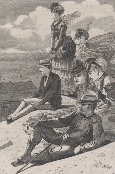 新英格兰最酷的地方--华盛顿山顶，《哈珀时尚》，1870年7月23日。 作者 不明