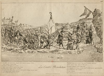 反革命，1791年。 作者 不明