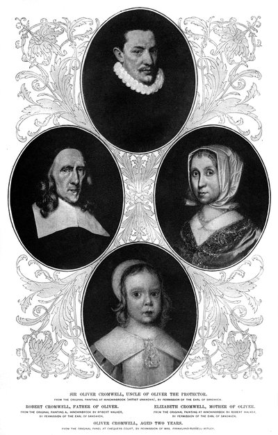 克伦威尔家族（Cromwell family），1899年 作者 不明