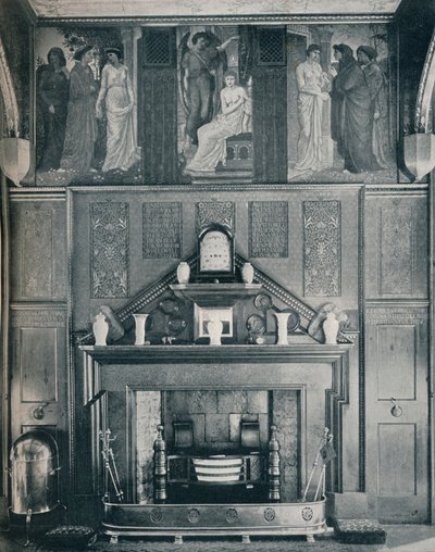 丘比特和赛琪·弗里兹在第一宫绿色北墙，c1898 作者 不明