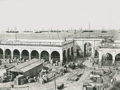 海关大楼，墨西哥韦拉克鲁斯，1895年。 作者 不明