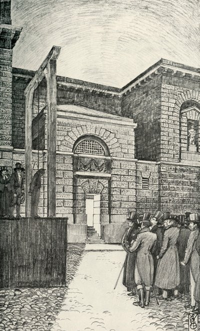 债务人之门，伦敦纽盖特监狱，1821年，1938年 作者 不明