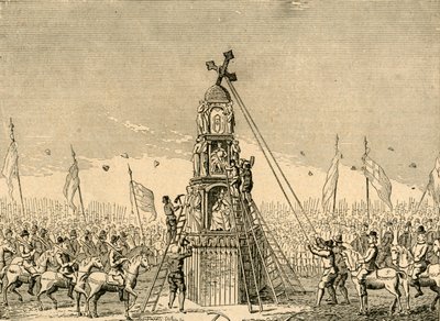 斯佩德赛德十字架的拆迁，1643年，1897年。 作者 不明