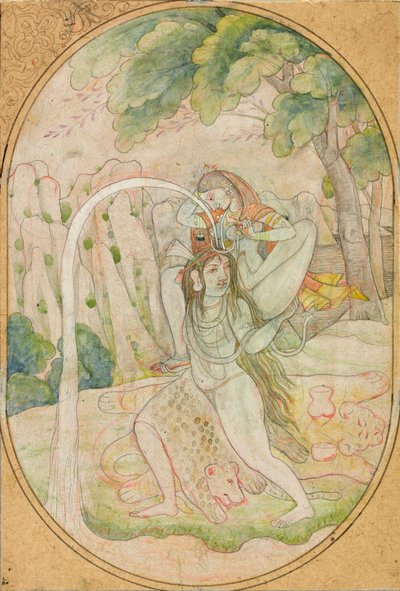 恒河的下流，约1800年。 作者 不明