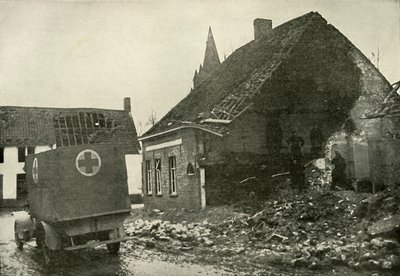 红十字会的困难和危险，1919年。 作者 不明