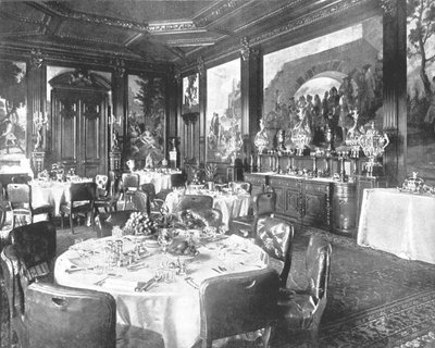 1894年，诺福克郡桑德灵厄姆的餐厅。 作者 不明