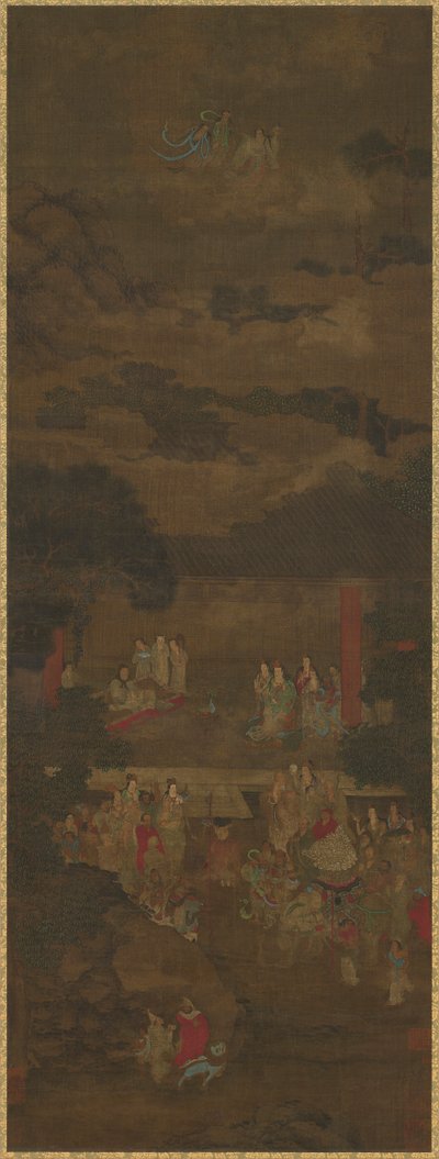 维摩诘和文殊菩萨的论述》，16-17世纪。 作者 不明