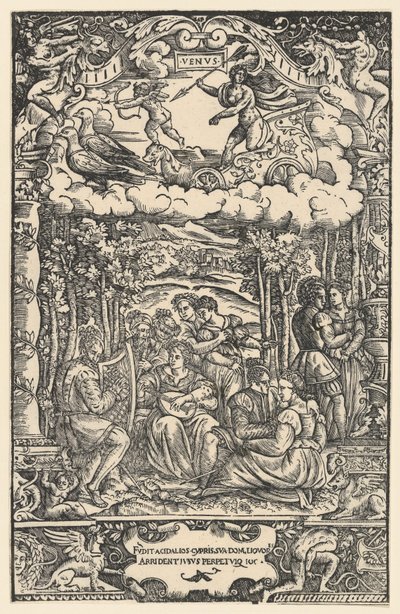 金星的统治，来自《七大行星》，1533年。 作者 不明