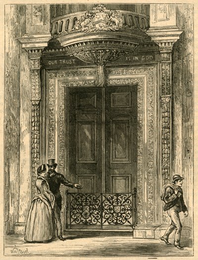 萨德尔斯大厅的门，1897年。 作者 不明