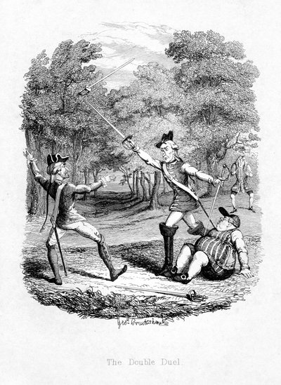 双人决斗，1844年 作者 不明