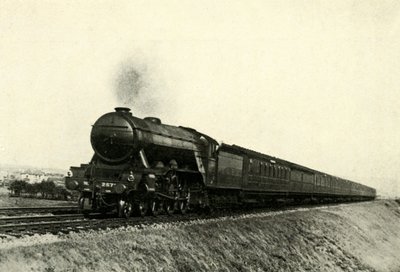 羽绒飞行的苏格兰人经过雷斯顿，c1930年。 作者 不明