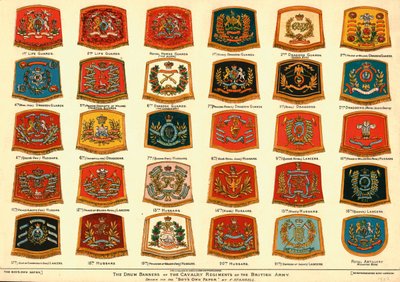 1902年，英国陆军骑兵团的鼓旗 作者 不明