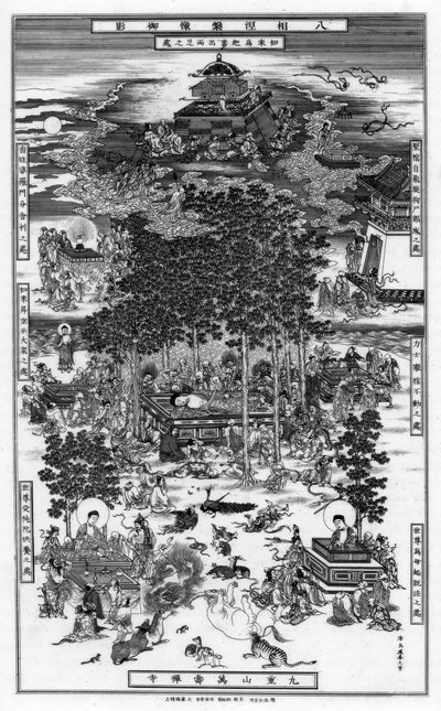 释迦牟尼涅rv的八件事，1886年，18世纪 作者 不明