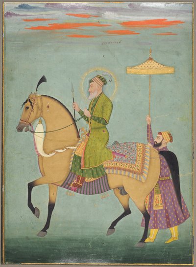 阿拉马吉（Alamgir）皇帝在马背上统治1658-1707年c。 1690-1710。 作者 不明