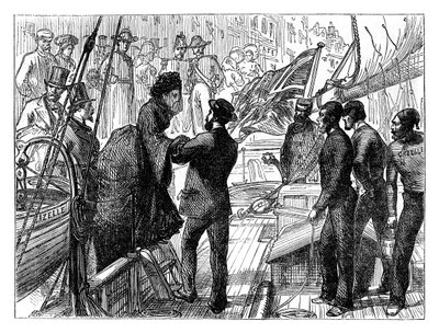 19世纪末1870年，法国皇后登上瞪羚 作者 不明