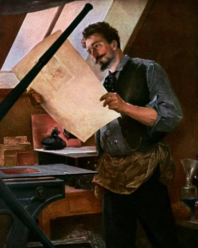 雕刻师，1911-1912年 作者 不明