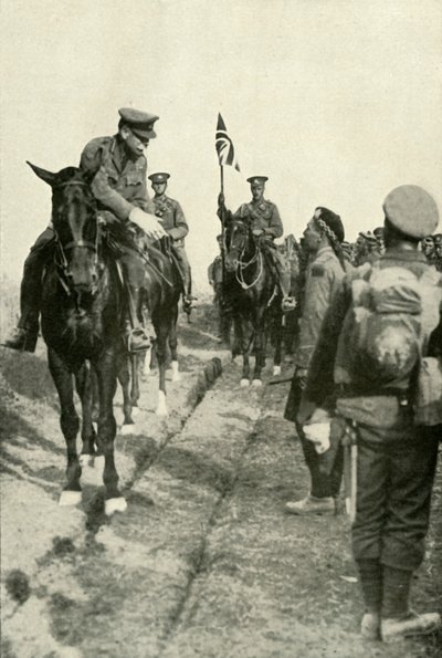 元帅，感谢他的部队，1919年。 作者 不明