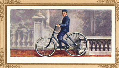 1939年，第一辆充气轮胎自行车 作者 不明