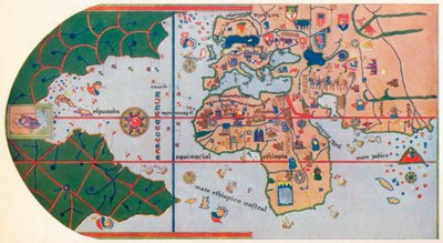 第一张显示美国的地图，1500年1912年 作者 不明