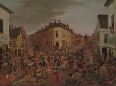 五点，约。 1827年。 作者 不明