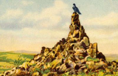 Fliegerdenkmal，纪念碑在Wasserkuppe，黑森，德国，1932年。 作者 不明