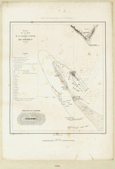 1855-1856年，金本围攻行动中的浮动电池 作者 不明