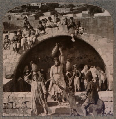 拿撒勒（Nazareth），圣母流泉，约摄于1900年 作者 不明