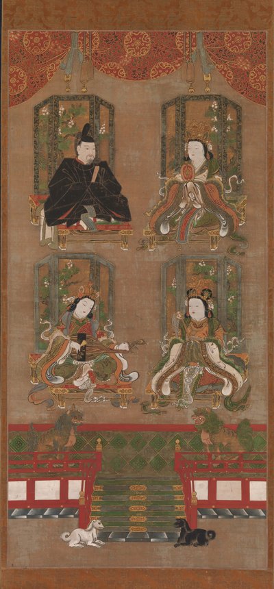 科雅山的四神，16世纪。 作者 不明
