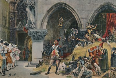 公爵宫前的法国人，威尼斯，1797年，1896年 作者 不明