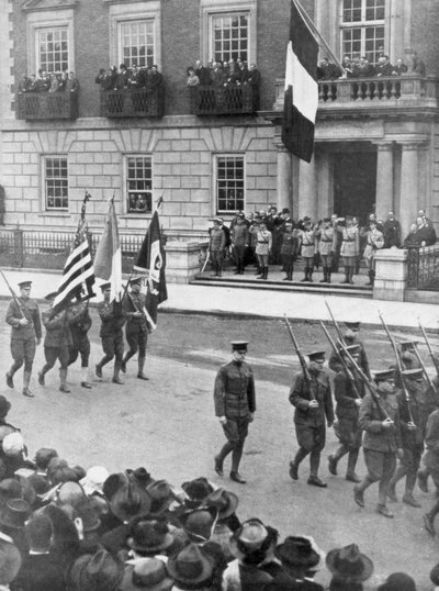 法国对美国的军事访问，哈佛俱乐部，美国马萨诸塞州波士顿，1917年 作者 不明