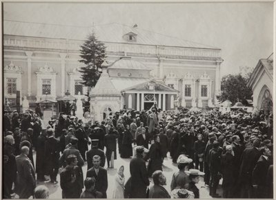 1904年7月22日在新圣女公墓举行的安东·契kh夫葬礼，1904年 作者 不明