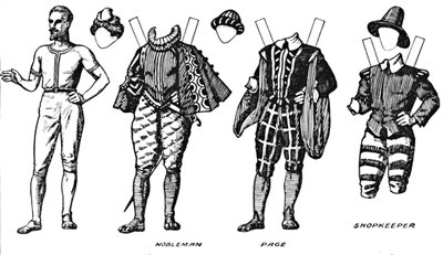 英国服装画廊：16世纪后期穿着的服饰，c1934年 作者 不明