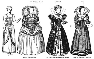 英国服装画廊：16世纪后期穿着的服饰，c1934年 作者 不明