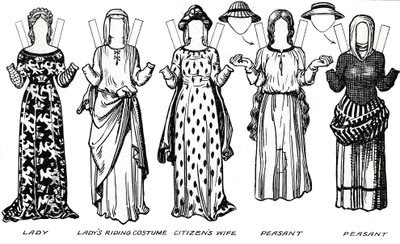 英国服装画廊：戴在第一爱德华时期的服饰，c1934 作者 不明