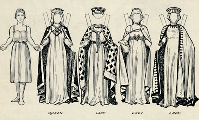 英国服装画廊：约翰王时代的英国人如何穿着，c1934 作者 不明