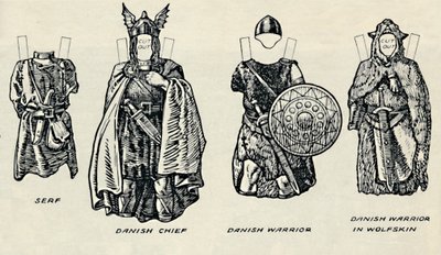 英国服装画廊：丹麦人的服装和后来的盎格鲁撒克逊人，c1934 作者 不明