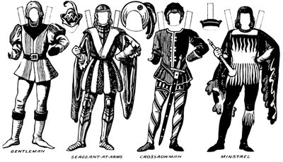 英国服装画廊：理查德三世统治时期穿着的连衣裙，c1934 作者 不明