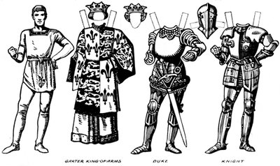 英国服装画廊：理查德三世统治时期穿着的连衣裙，c1934 作者 不明