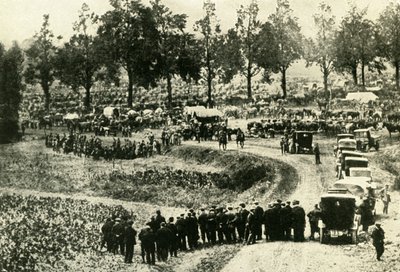1914年c1920年，德国人在比利时维塞逮捕了平民。 作者 不明