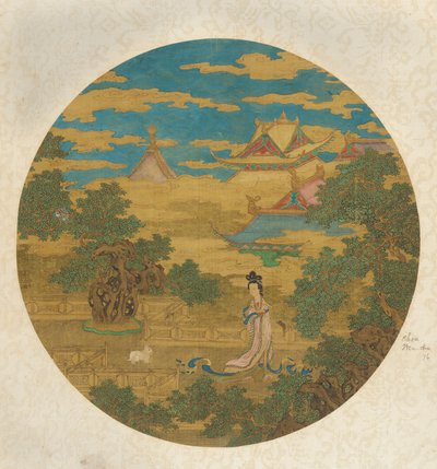 月宫中的嫦娥女神，明朝，16-17世纪。 作者 不明