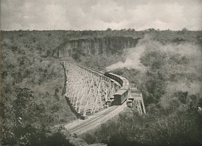 Gokteik峡谷和铁路大桥，1900年。 作者 不明