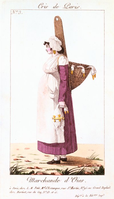 鹅贩，1826年 作者 不明