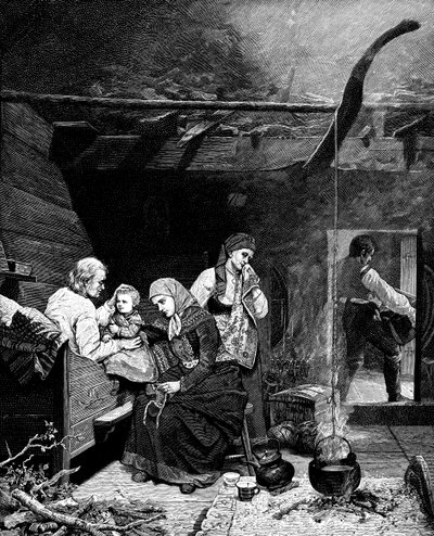 祖父的祝福，十九世纪中叶，1882年 作者 不明