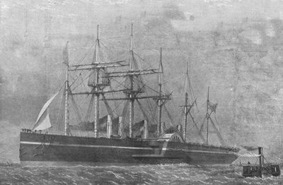 大东方，1860年：1901年6月17日，该船在第一次航行中离开南安普敦。 作者 不明