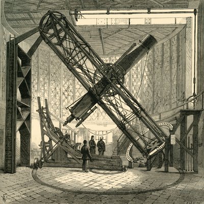 圆顶大赤道望远镜，格林威治天文台，c1878年。 作者 不明