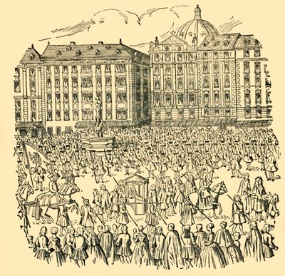匈牙利伟大贵族宣誓效忠玛丽亚·特蕾莎（Maria Theresa），于1740年，大约c1930年。 作者 不明