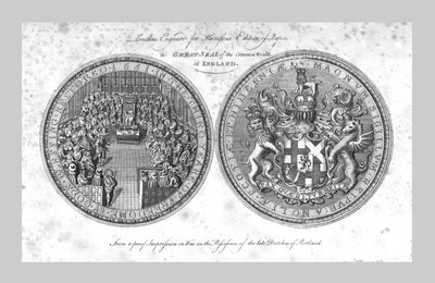 1785年《英格兰共同财富的大印章》。 作者 不明