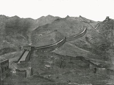 中国北京长城，1895年。 作者 不明