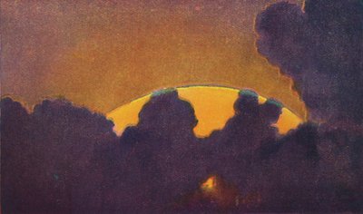 日落时的绿色闪光，大气折射出的夺目的棱镜色彩，c1935 作者 不明