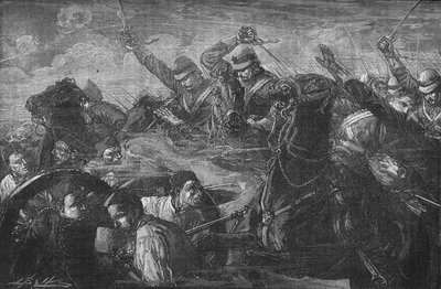 卫兵在卡萨辛（Kassassin）为枪支充电，c1882 作者 不明